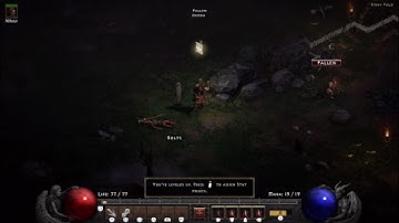 Diablo 2 Act 1 Quest Deckard Cain ! Save Cain walkthrough!!
