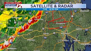 WPRI 12 Weather Alert 7/1/25: Severe Thunderstorm Warning issued for northern Rhode Island