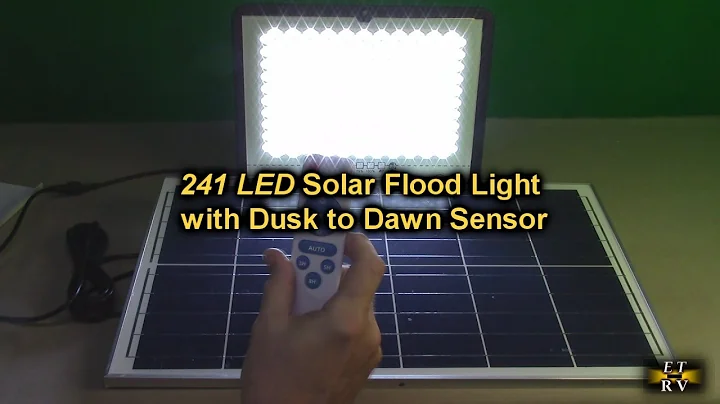 WYWNA 241 LED Solar Flood Light with Dusk to Dawn Sensor, IP67 Waterproof, Remote Control REVIEW