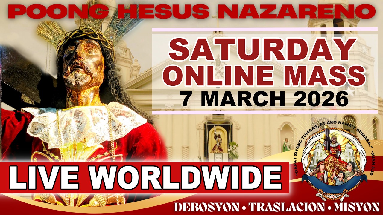 Quiapo Church Live Mass Today • 7 March  2026 • SATURDAY