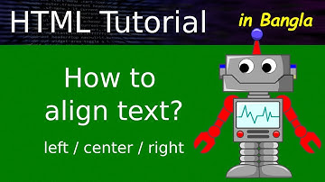 HTML alignment tutorial in Bangla