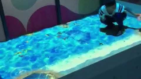 magic sand pool interactive projector game