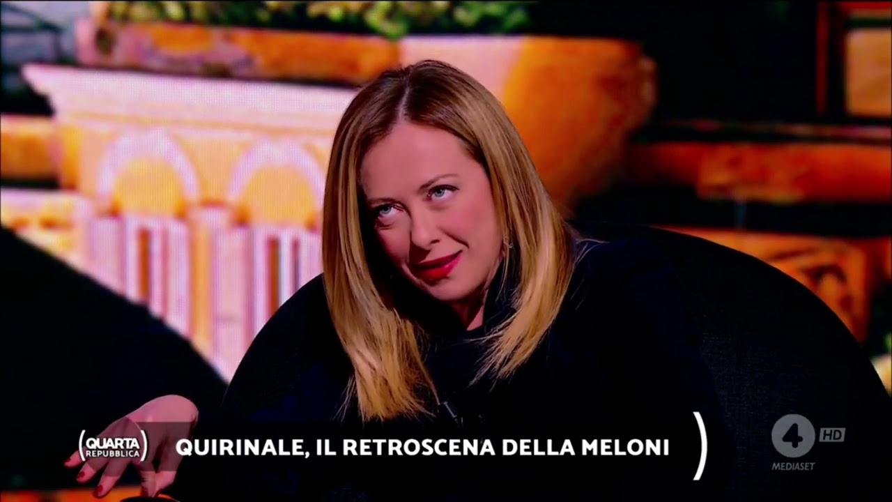 Una grande Giorgia Meloni intervistata da Nicola Porro a Quarta Repubblica. Da non perdere!