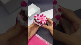 DIY Mini Birthday Cake Idea 😍❤️ #shorts #craft #gift #painting #tutorial #art #birthday #creative