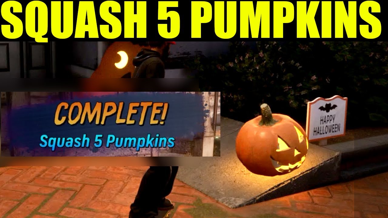 Tony Hawk Pro Skater 3 - How to  "squash 5 pumpkins" Suburbia Park Goals (Locations)