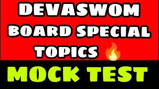 Devaswom board special topics mock test - part -3