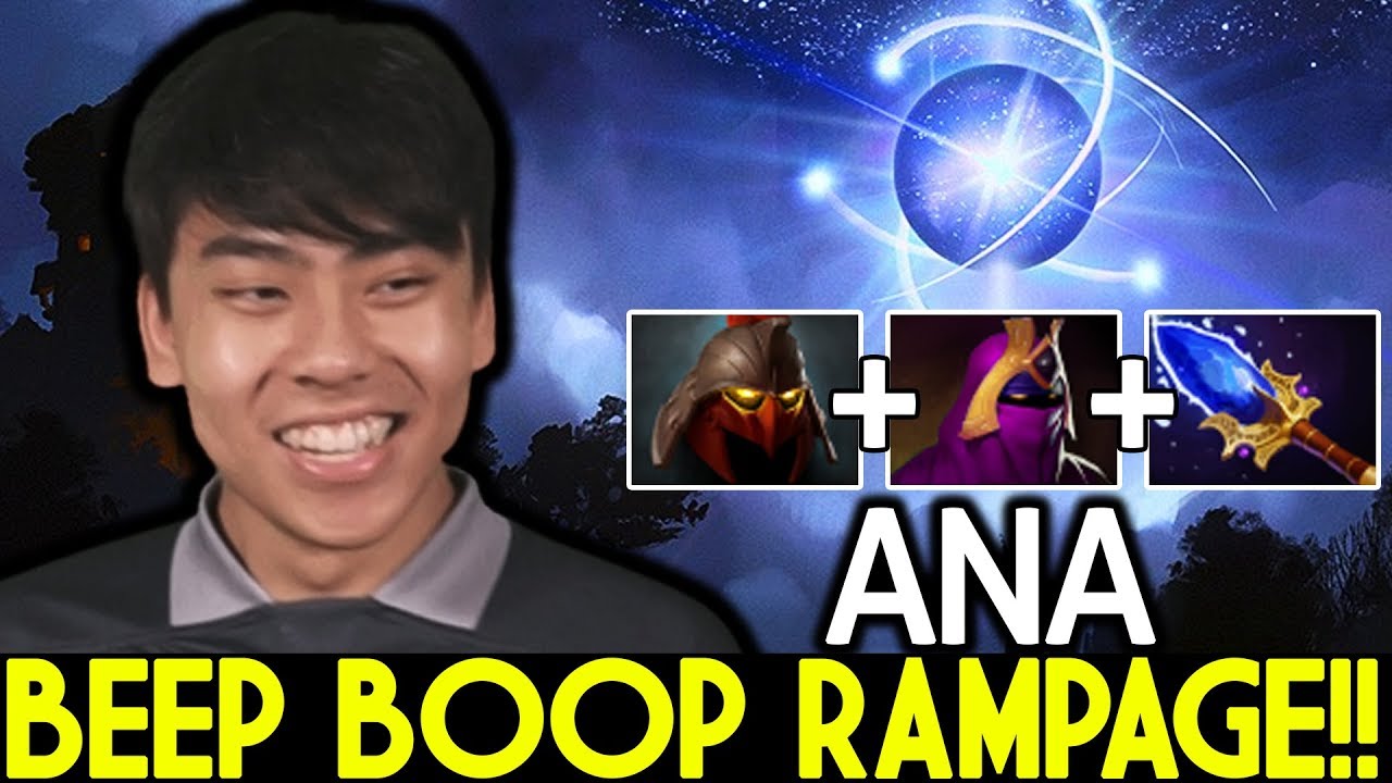 ANA [IO] Insane Beep Boop Rampage Cancer Gameplay 7.22 Dota 2