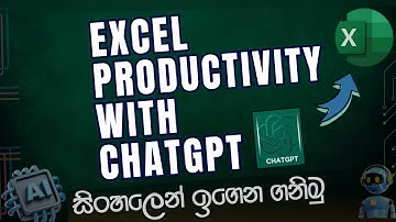 AI Sinhala | How to use Chatgpt to boost Excel Productivity#excel #sinhala #chatgpt