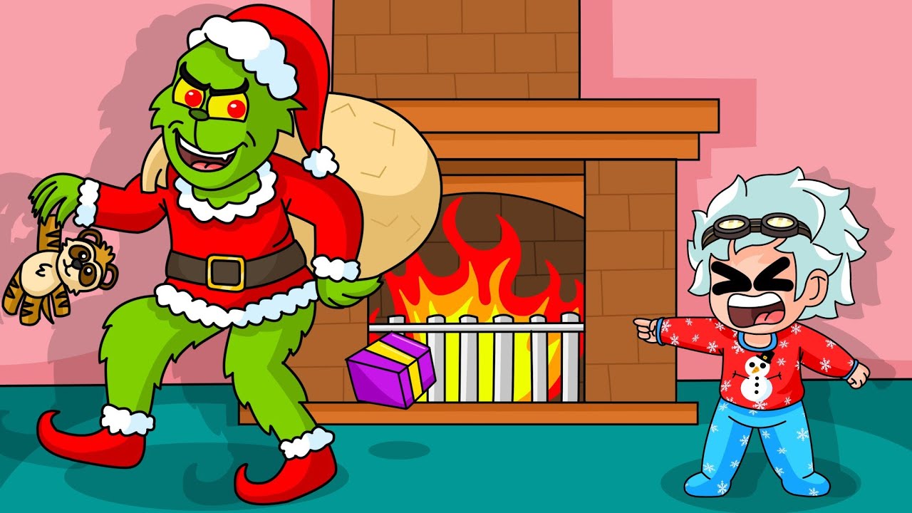 ¡ME CONVIERTO EN EL GRINCH y ROBO LA NAVIDAD! ROBLOX