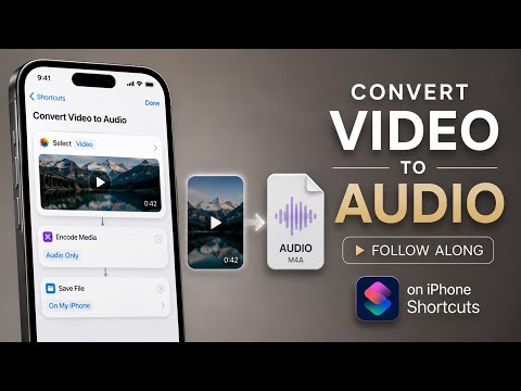 iPhoneのショートカットを使って動画を音声ファイルに変換する方法