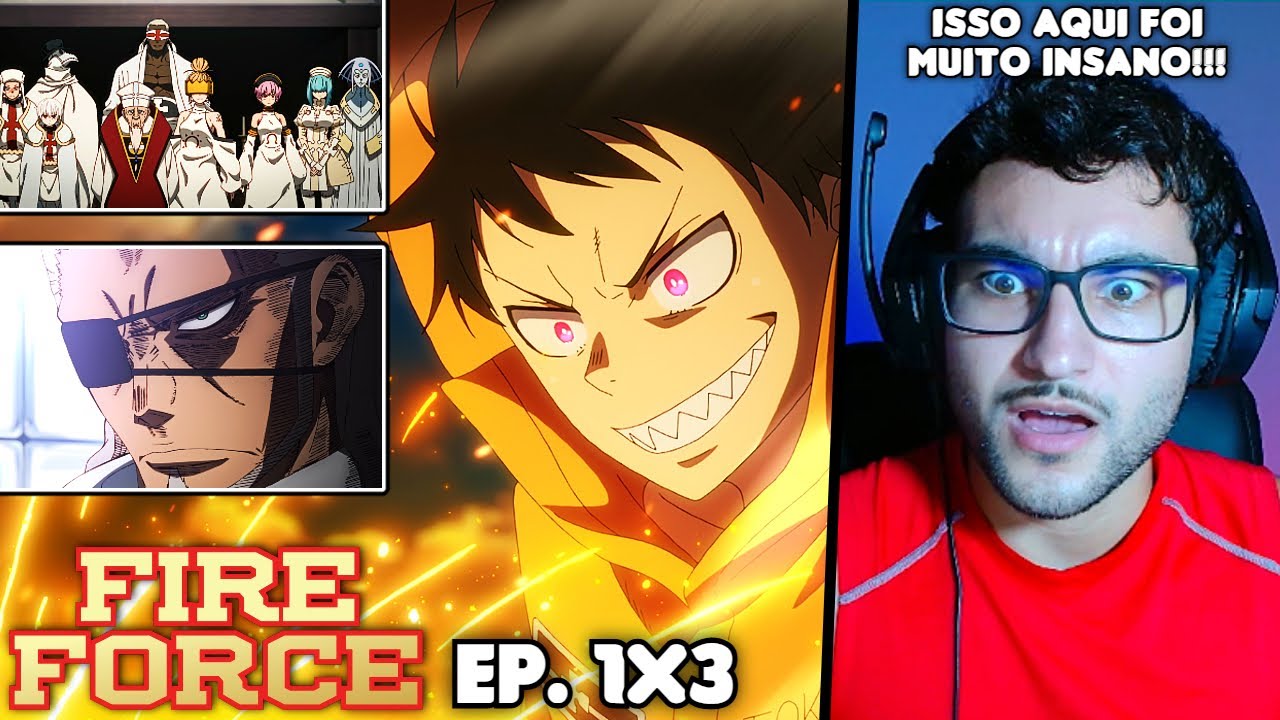 FIRE FORCE 3ª TEMPORADA CHEGOU INSANA DEMAIS!!! React Fire Force EP. 1 Temporada 3