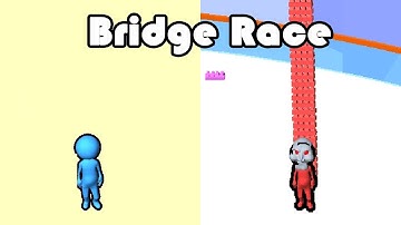 Bridge Race LVL 1 VS LVL 15 VS LVL 25 VS LVL 50 VS LVL 99   GamePlay Walkthrough