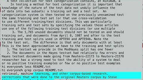 Looking at files (less) and searching through files (grep)