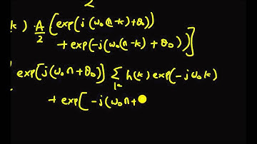 LTI system: response to a sinusoid