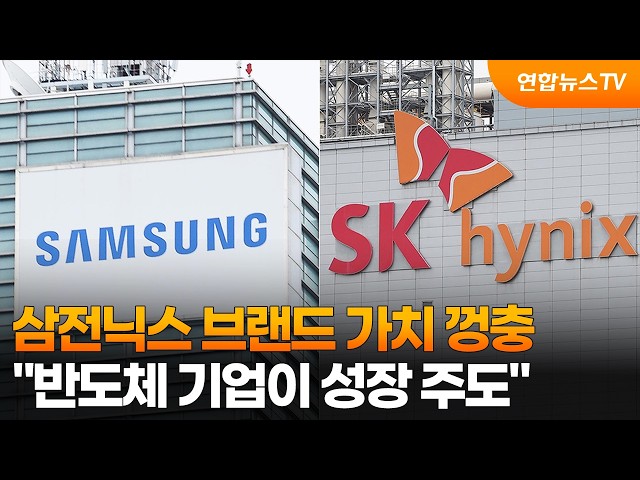 삼전닉스 브랜드 가치 껑충…"반도체 기업이 성장 주도" / 연합뉴스TV (YonhapnewsTV)