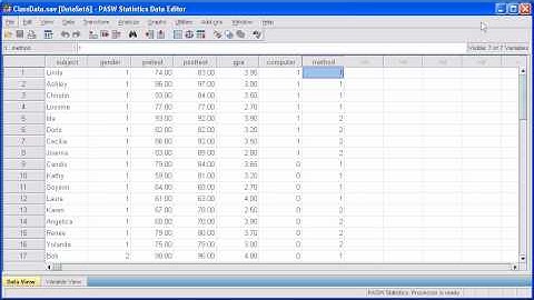 4.9 Use Script and Syntax Files for Statistical Analyses: PASW (SPSS) Statistics v.17 video