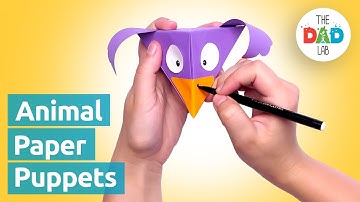 How To Fold an Easy Paper Snapper Puppet - an Origami Tutorial