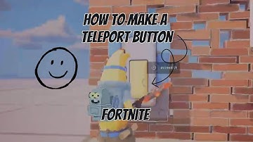 HOW TO MAKE A TELEPORT BUTTON IN FORTNITE!! #tutorial