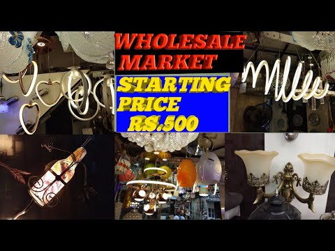 Hyderabad Designer lights and jhumar wholesale market cheapest electronic market