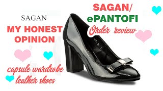 Sagan Black Leather Pumps Review unboxing Epantofi / Efootwear & Impressions! screenshot 4