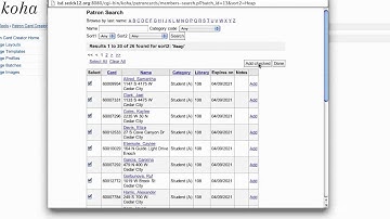 Creating Patron Cards in KOHA