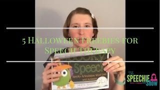 5 Halloween Freebies for Speech Therapy