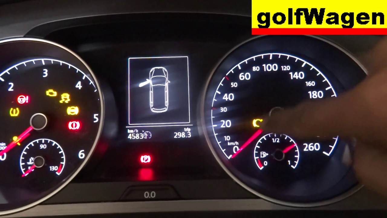 Vw Golf 7 How To Disable Brake Pad Warning Light Reset Youtube