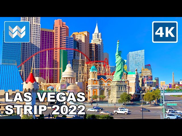 4K] Las Vegas Strip Night Walking Tour, 2022