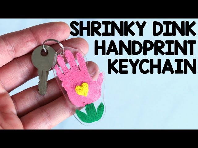 How to Make Shrinky Dinks Hanprint Flower Keychain 