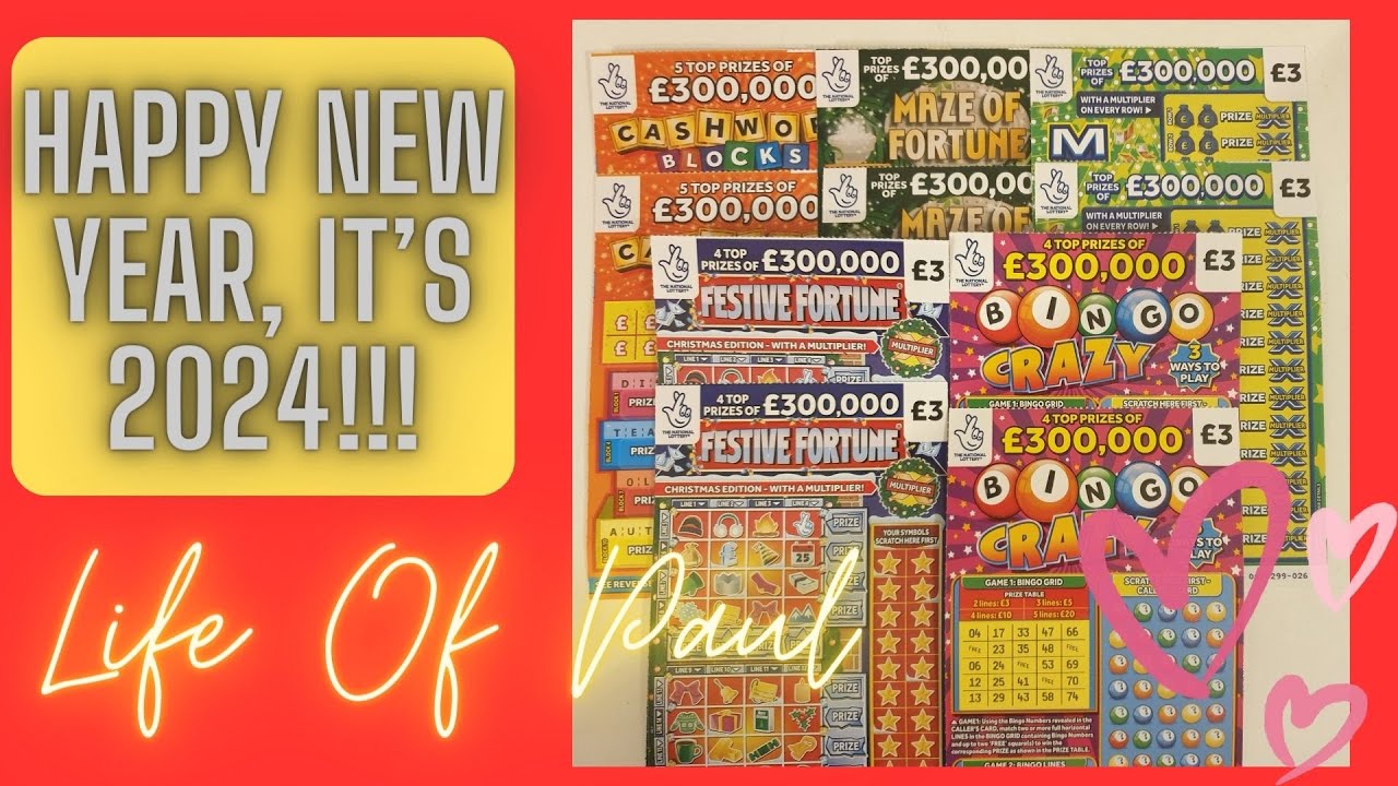 Happy New Year's Day, here is my first scratch card video of 2024, let's hope we start with a bang.