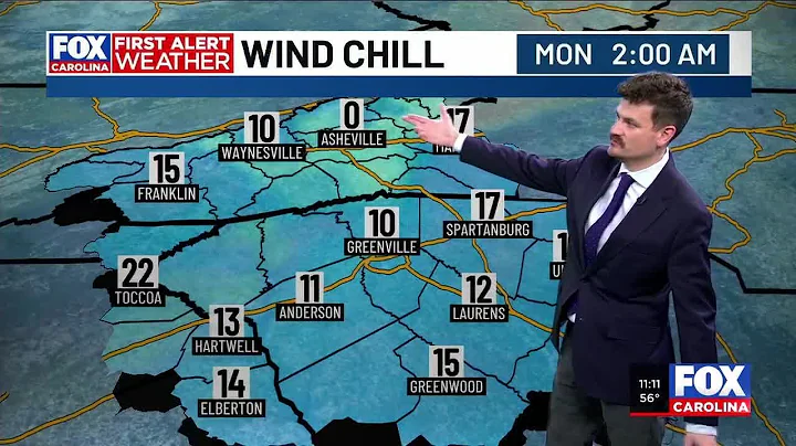Tracking Arctic cold moving in overnight