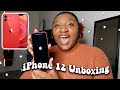 *NEW* RED iPhone 12 Unboxing | accessories, setting up + MORE