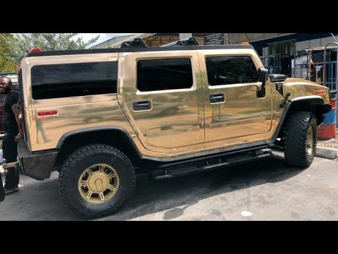 Hummer H2 Gold Edition　ゴールドモデル Japan Award #1 Modified Vehicle - Gold Hummer H2 - Chaminda