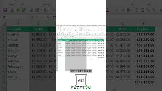 Excel - Sütunları Saklamak Yerine Gruplayabilrisiniz! - EXCEL 751