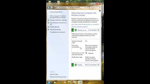 How to allow program and feature trough windows firewall in Windows 7