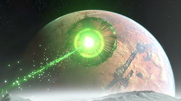 DOOM Guy using the BFG 10000 to blow a hole to the centre of mars!!