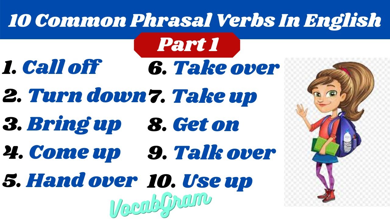 100 Common Phrasal Verbs In English For Beginners Common Phrasal Verbs Meaning Part2 Youtube