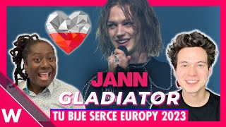 🇵🇱 Jann Gladiator Reaction | Poland Eurovision 2023 national final