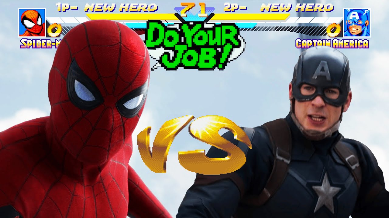 Spider-Man vs Captain America but it's MSH