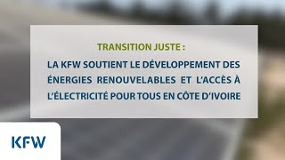 La KfW soutient les énergies renouvelables et l&#39;accès à l&#39;électricité en Côte d&#39;Ivoire