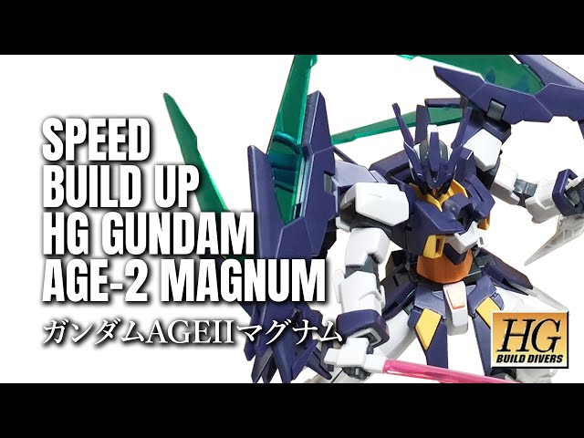 Speed Build Review : HGBD 1/144 Gundam Age-2 Magnum (ガンプラ) ガンダムAGEIIマグナム [1080p][ENG]