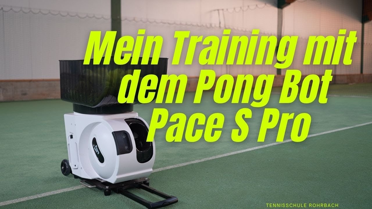 Training mit dem Pong Bot Pace S Pro I Meine Trainingsroutine mit der Ballmaschine!