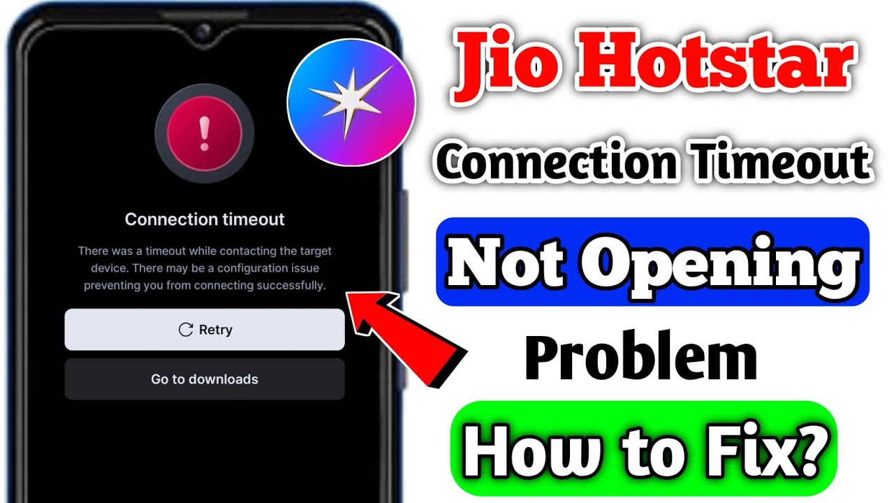 Jiohotstar Connection timeout problem | Jio Hotstar Connection timeout | Jiohotstar Not Opening