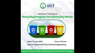 Solid Waste Management | Disposal | Segregation | Treatment | University | Pilot Plants | Workshop