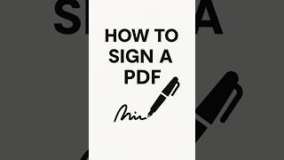 How to Easily Sign PDF Documents on Your Phone-Android/I phone#signpdf#tips#shorts#trending