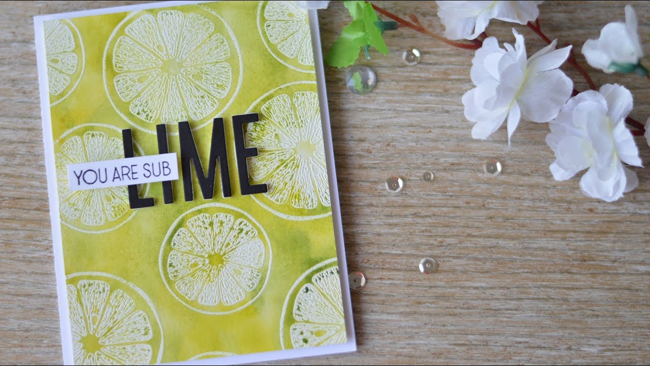 Emboss Resist Watercolour - Altenew! - YouTube
