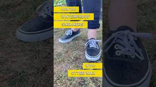 Get Waterproof Sneakers In Just A Few Easy Steps #waxedcanvas #waterproof #sneakers #diy #howtomake