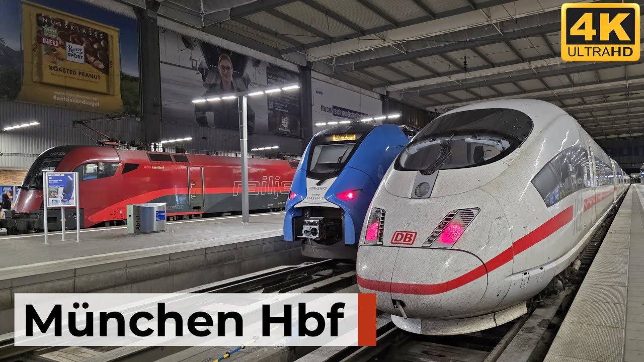 München Hbf 29. & 31.08.2025 - Nacht- & Morgenverkehr mit ICE, RJX, EC, IC, RE & S-Bahn