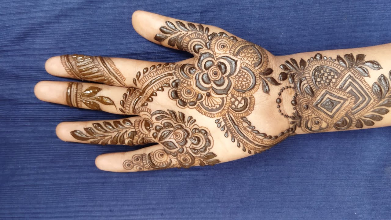 Mehndi Design For Front Hand✨❤ | Patch Mehndi Design | Steps By Step Full Tutorial @thouseenshenna 