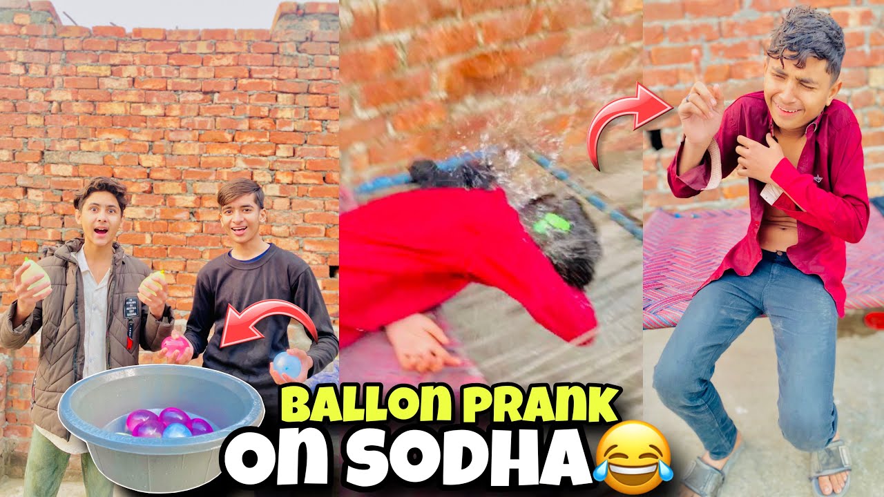 Water 💦 ballon prank on sodha | bohat maar pari